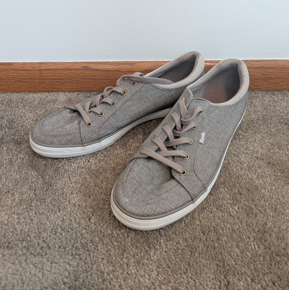 Keds Women's Tan Canvas Sneakers Sz 10
